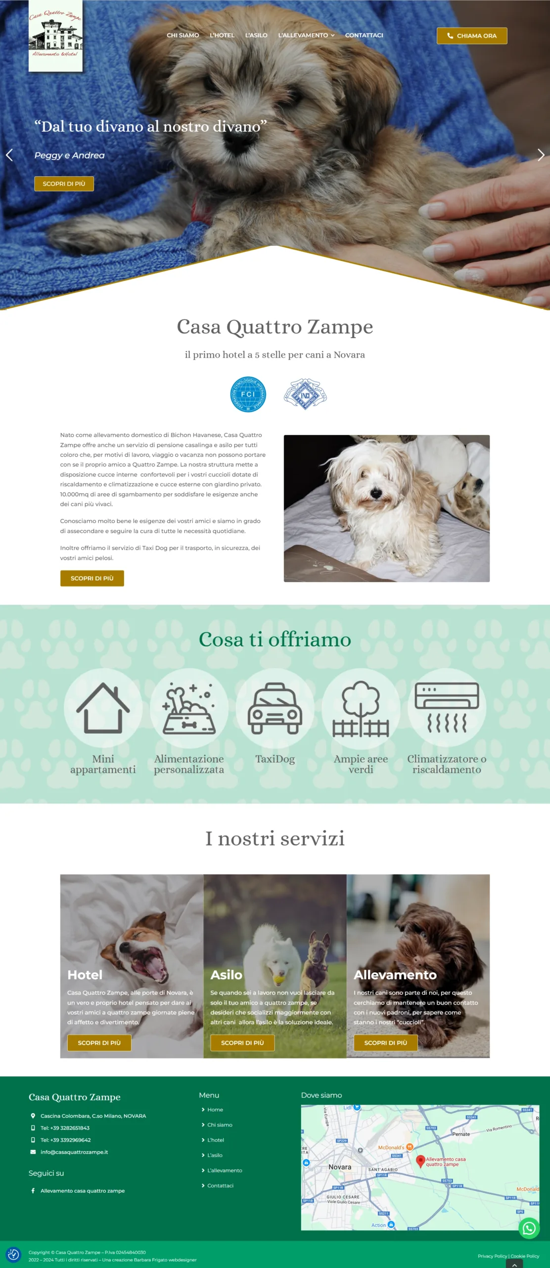 Home page sito web ottimizzata