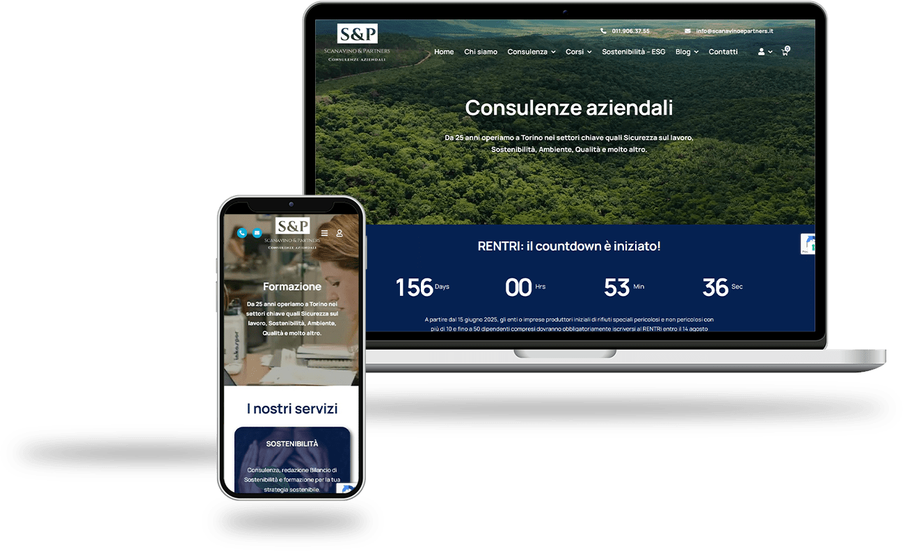 Scanavino e partners restyling sito web